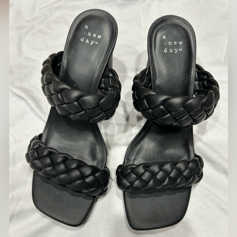 Black Braided Sandals